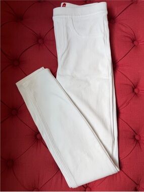 OFFERS OPEN! SPANX White Summer Stretch Fit Booty Boost JeGGING Leggings, Small